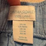 Cynthia Rowley  Sky Blue Linen High Waist Shorts Photo 2