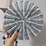 Cult Gaia  Luna Blue / White / Green Acrylic Crossbody Bag Photo 5