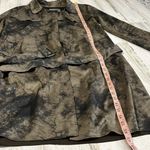 Anthropologie  Roxie Suede Tie Dye Trench Coat Size Small Photo 9