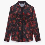 The Kooples  Muslin shirt with "Romantic Roses" print Small Photo 0