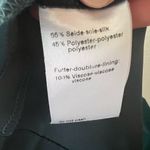 Akris Punto Turquoise Blue Pleated Silk A-Line Mini Skirt Size 8 Photo 3