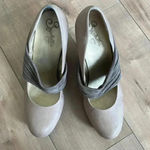 Seychelles  Women's Platform Wedge Shoes Wide Cinch Mid Strap Tan Gray Sz 10 Photo 1