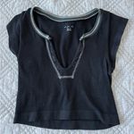 Urban Outfitters  Black Ribbed Top Photo 0