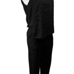 Dance & Marvel Black Sleeveless Halter Neck Work Formal Straight Jumpsuit Size S Photo 1