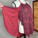 Free People  Double Dutch Flowy Halter Tunic Tank Top Bright Red Extra Small XS Photo 4