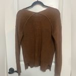 Magnolia Oversized Knit Sweater Size Medium Brown Photo 5