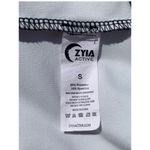 Zyia Active Floral Pro Trainer Blue Gray White Zip Up Active Jacket Small Photo 6