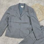 Talbots Women’s Vintage 100% Wool Set Blazer Single Breasted & Skirt in Gray 12 Photo 0
