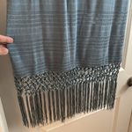 Pink Lily CLOVER FIELDS BLUE FRINGE HEM KNIT MAXI SKIRT Photo 4