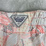 Columbia PFG Tropical Print Shorts Women's Size Small Orange and White Photo 9