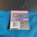 Athletic Works  Womens Capri Leggings Teal Blue Pockets XS Cropped NWT Photo 4