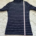Rag and Bone Sweater Striped Landon T-neck Turtleneck Long Sleeve Navy Blue S Photo 10