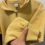 TNA Cozy Fleece Perfect ¼ Zip Sweatshirt Yellow Photo 4