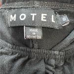 Motel  Women’s Black Cinched Bootcut Leggings Photo 2