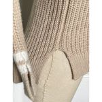 Abercrombie & Fitch Tan Cable Knit V Neck Sweater Tennis Preppy XS Photo 4
