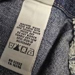 {8} Axcess By Liz Claiborne Military Soldier Jean Jacket Cyber Punk Vintage Blue Photo 10