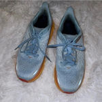Hoka Clifton 8 Running Shoe Multicolor Tennis Shoe Size 11B Blue & Orange Photo 2