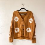 Madewell  Cotton Cardigan Sweatshirt in Tie-Dye Dot Warm Hickory Small Photo 1