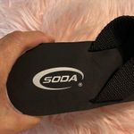 Soda Platform Wedge Black Flip Flops Womens fits 7 New Thong Photo 11