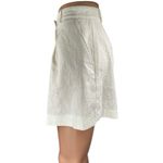 ZARA Women's White Pleated High Waisted Straight Casual Mini Shorts Size M Photo 1