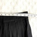 NEW Laude The Label Black Hepburn Satin Wide Leg Pleated Minimalist Pants 2 Photo 5