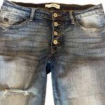 KanCan USA KanCan Mid Rise Boyfriend Fit Jeans Distressed Button Fly Womens 7 or 27 Photo 3