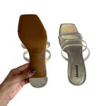 Abound  Women’s Ethan Silver Translucent Heel
Strappy Slide Sandals Size 7.5 Photo 6