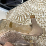 Karen Scott  Branca Embellished Open Toe Heels Pale Pink (Tan) Sz 6 Photo 3