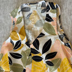 Rachel Zoe 100% Linen Shift Dress Size XS PInk Tank Floral Sleeveless Tropical Photo 2