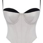 House Of CB NWT Luette BEIGE SATIN UNDERWIRED CORSET Photo 9