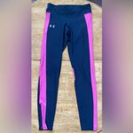 Under Armour  Women’s M Navy/Hot Pink Heat Gear Mileage Compression Leggings Photo 1