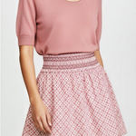 Hill House  Delphine Nap Mini Skirt, Rose Circular Lattice, Large Photo 0