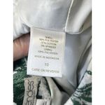 Eva Mendes Women’s Green Rose Floral MidiPencil Skirt With Gold Buttons Size 10 White Photo 8