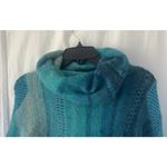 Free People Cloud Kicker Sweater XS S Ombre Blue Cowl Neck Alpaca Blend Balloon Photo 6