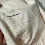 Free People NEW  Send Love Bodysuit Sleeveless Parchment Ivory Texture Md Lg Photo 5