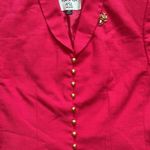 Kasper ASL Pink and Gold Button Blazer Suit Coat Vintage Womens Petite 12 Photo 4