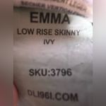 DL1961  Emma Low-Rise Coated Skinny Jeans.  Size 29 Photo 7