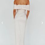 Selfie Leslie Amaryllis Off-Shoulder Twist Maxi Dress Pearl Photo 3