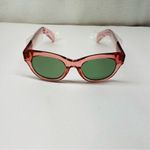 Wildfox Monroe Sunglasses Rose Pink Frame / Green Lenses NWT with Case Photo 2