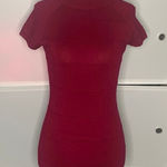 Heart N Crush Knit Mock Neck Mini Dress Size Medium Pink Photo 0