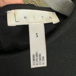 Leith Black Short Batwing Sleeve Round Neck Stretchy Blouse Size S Photo 4