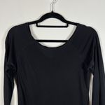 Vince Black Long Sleeve T-Shirt Women’s Size Medium Casual Minimalist Designer Photo 2