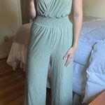 Lush Clothing Boutique Sage Green Sage Jumpsuit Photo 0