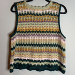 Universal Threads Universal Thread colorful striped crochet tank Photo 0