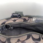 Coach  Black Signature Purse Gray Snakeskin Python Stripe Tote Photo 10