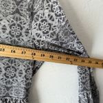 Sea Gypsies Dress Womens Medium Long Sleeve Boho Mini Ruffle Hem Tie Back Photo 5