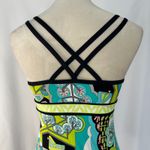 Trina Turk Trina‎ Turk Recreation Tank Top Swimsuit Abstract Print Criss Cross Back Medium Photo 6