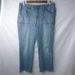 Bill Blass  5 32x25 Distressed Crop Straight Jeans Photo 13
