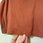SheIn  Burnt Orange Ribbed Crop Tank Top Womens XS Boxy Fit Athletic Blouse Photo 1