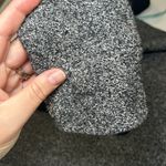 Vince Wool Pea Coat Shawl Collar Asymmetric Gray Black Leather Warm Winter Small Photo 8